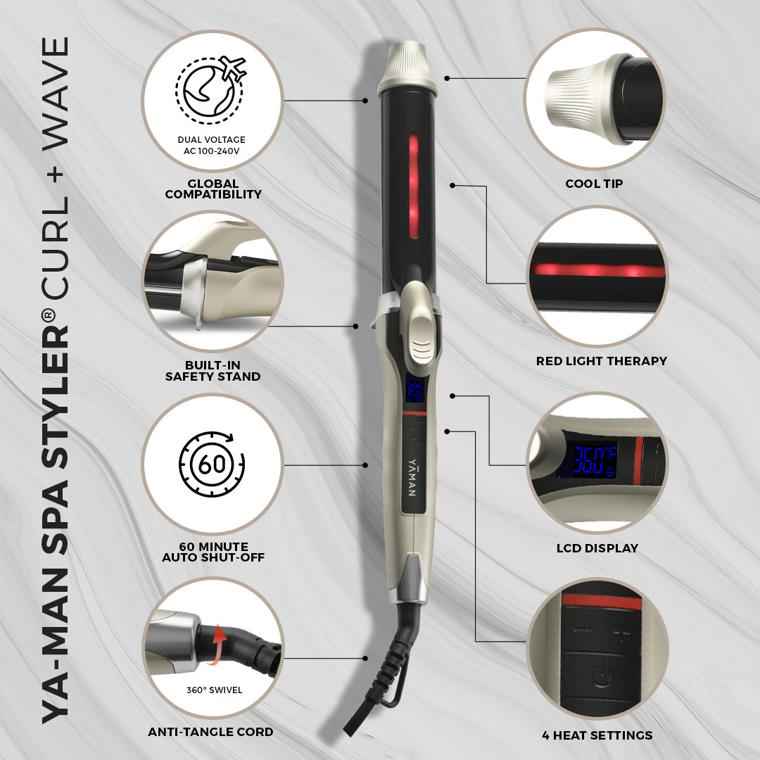 YA-MAN SPA STYLER® <br>  Curl + Wave 1.25
